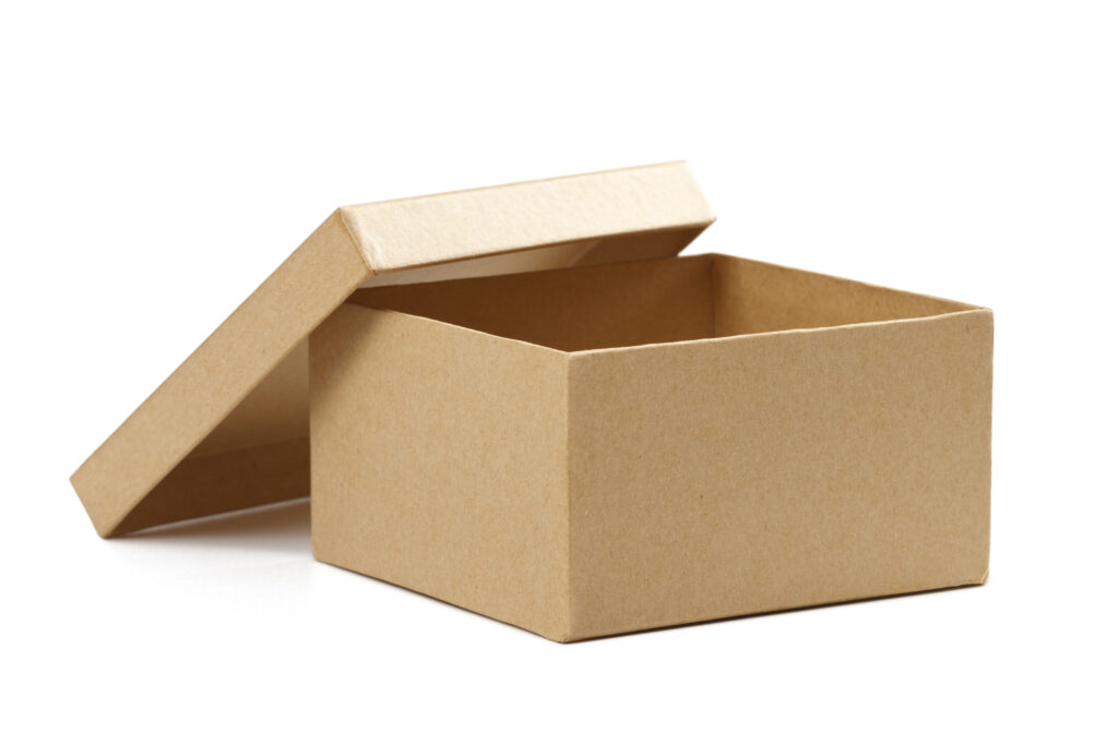 alt="Cutie de depozitare din carton"